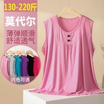 Middle Aged Lady Modell Cotton Vest Mom Outside Summer Wear Loose Sleeveless Vest Gats Plus Size Sweatshirt