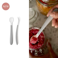 Набор из 2 серых ложек