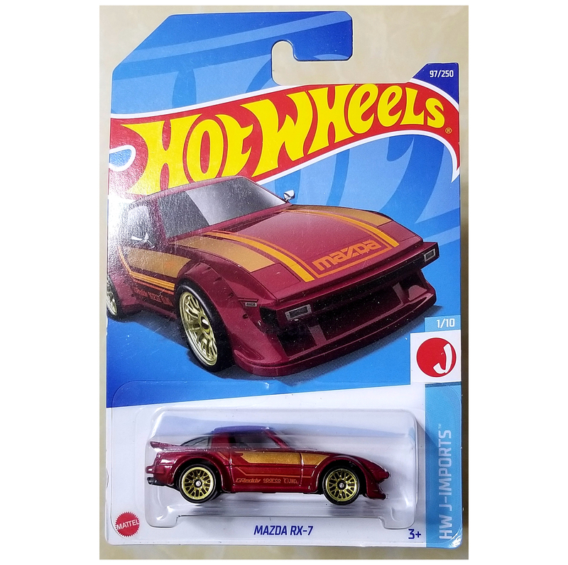 Authentic Hot Wheels Alloy Sports Car Mazda Rx-3 Rx-7 Mx5 Collectible Commemorative Boy's Birthday Gift m