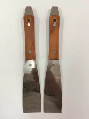 Mirror stainless steel ink spatula ink mixer oil mixer paint knife No. 1