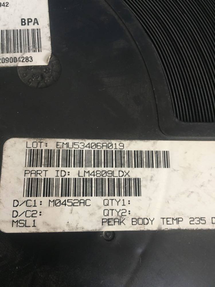 New original NS TI audio amplifier IC LM4809LDX