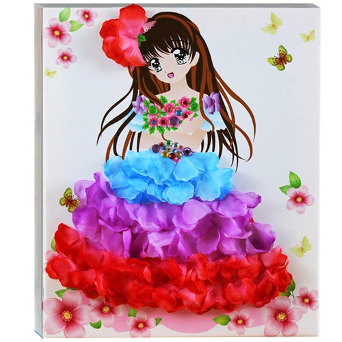 Детский набор материалов для детского сада, наклейки, «сделай сам», в цветочек