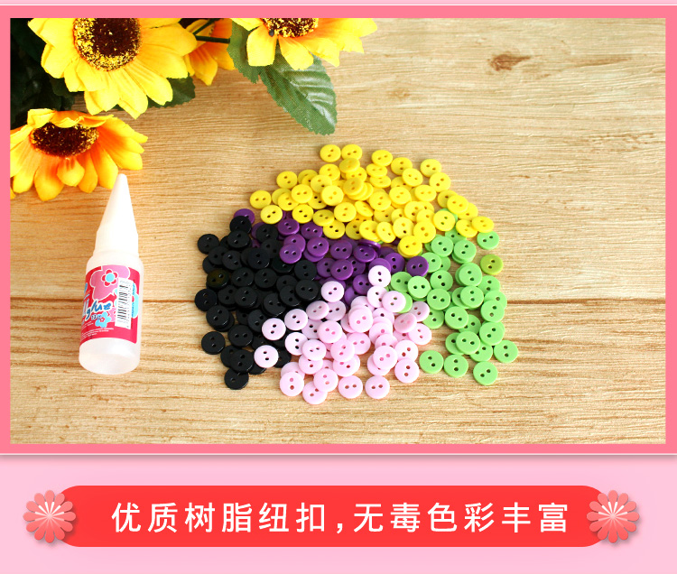 Nút vẽ trẻ em cha mẹ-con vật liệu làm bằng tay gói hoạt động mẫu giáo tự làm dán tiểu học sáng tạo trứng đồ chơi