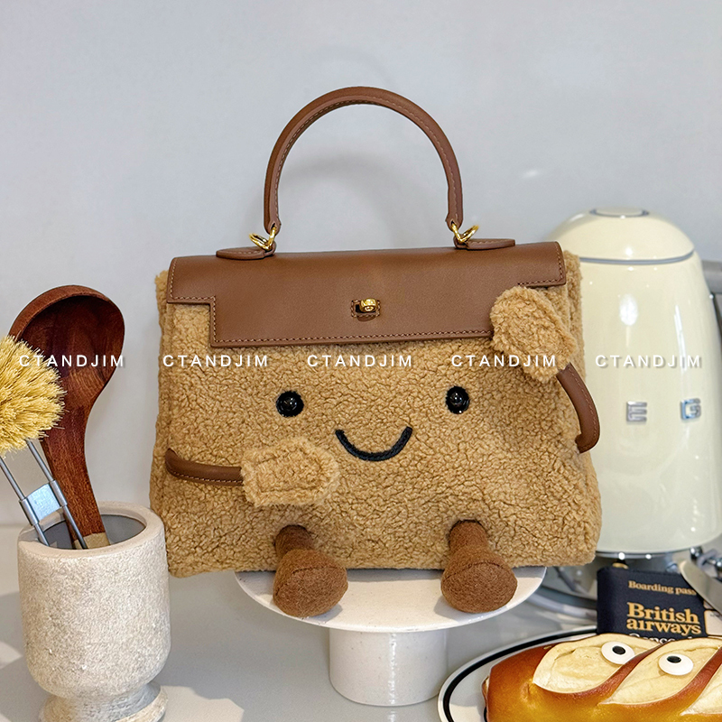 Ctandjim Life Adds Some Fun Little Elf Handbag Single Wrist Strap 25cm Tote Bag Crossbody Bag