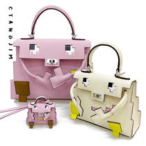 CTANDJIM French cow fine steel mosaic monster bag mosaic toy bag pocket bag