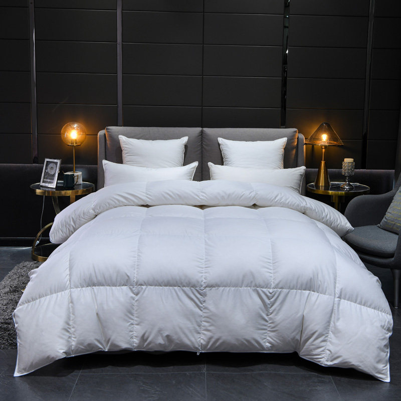 Down quilt 95 white goose down thickened winter by goose down by duck suede quilt with warm quilt core by Chunqiu Student Dormitory Warm