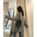 MOMENTHOME áo len trắng nữ mùa thu đông mới dài tay áo thun cổ tròn chạm đáy áo len khí chất hoang dã quần áo nữ Áo len