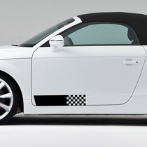 Tequered flag car stickers to cover small scratches personalized car stickers bumpers long strips can be customized
