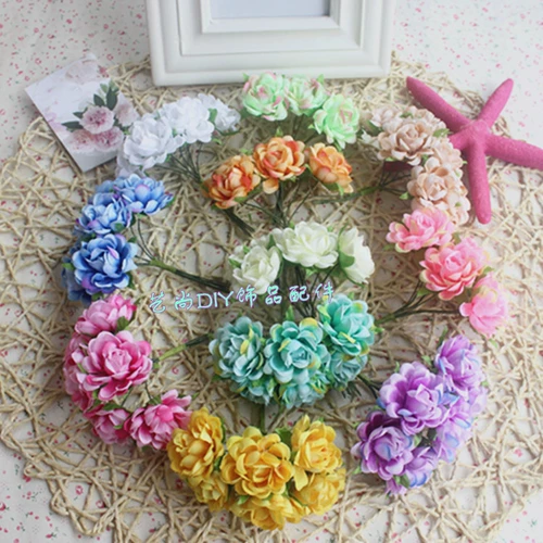 DIY Ручная ручная цветочное кольцо Материал невесты Сломанная стена Цветочный материал голова цветочный цветок цветочный цветок роза продается упаковкой