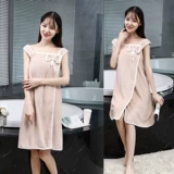 Банное полотенце для домашнего использования, быстросохнущий милый топ без лямок, банный халат, хорошо впитывает воду, популярно в интернете