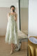 Ruonong Gardenia Dream Original Wizard of Oz Mesh Sweet Green Fairy Puff Long Dress ຫຼັງຈາກນັ້ນ