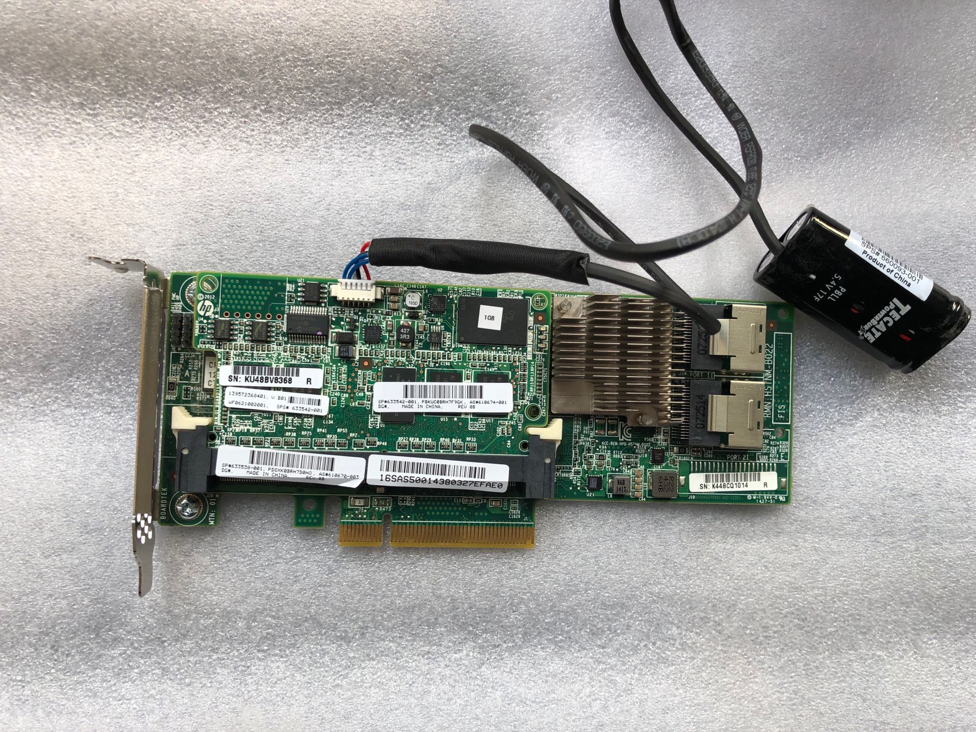 HP P420 array card with 1G cache battery 633538-001 633542-001 660093-001