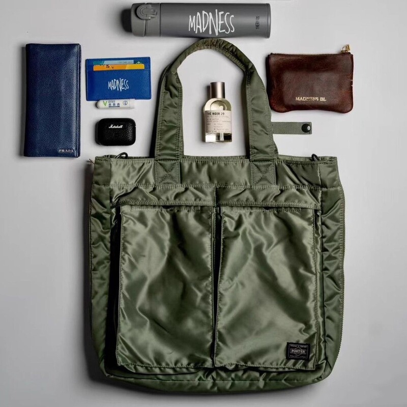 Japanese Yoshida Porterbag Same Style Tanker 2-Way Single-Shoulder Nylon Large-Capacity Tote Bag Casual Bag