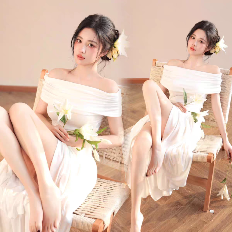 Mesh Bridal Shawl Wedding Dress Everyday Wear Photography Styling Photo Shoot Sweet Matching