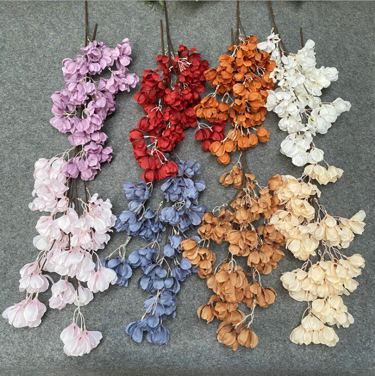 Simulation bouquet pistachio flower wedding orange ceiling decoration flower material hotel layout flower arrangement flower art material silk flower