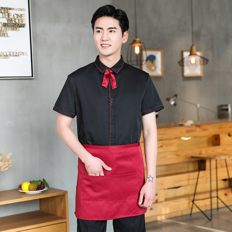 quán trà quần áo làm việc phục vụ Sữa nhà hàng Tây ăn áo nhà hàng waiter quần áo làm việc Waiter của nữ