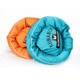 Cat and dog bed for all seasons Kumamon print round orange and blue Oxford cloth anti-stain pet bed pet supplies