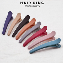 Small bangs clip girl cute frosted hair clip BB clip Candy color straight edge clip word clip Hair accessories Head accessories