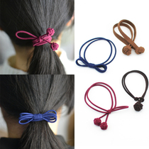 South Korea Hair Accessories Head Rope Ornament Rubber Band Happiness Knot 100 Hitch Bow Tie Knotted Hair Japan-ROK Edition hair ring headwear