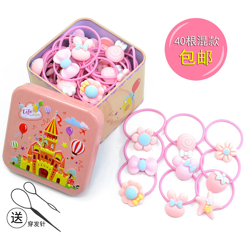 Children's rubber band headdress Hairband girl Baby Baby Baby Baby rubber band Princess head flower Hairband Hairband do not hurt hair accessories