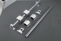 Linear optical axis guide rail set slide slide track woodworking push table saw cylindrical slider slide table chrome plated rod support guide rail
