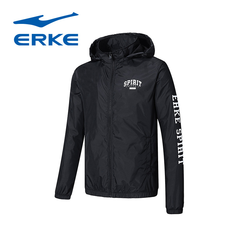 Erke Hongxing Erke không thấm nước thoáng khí áo khoác cuộc sống loạt da nam trench coat thể thao 11218115392 áo gió anta
