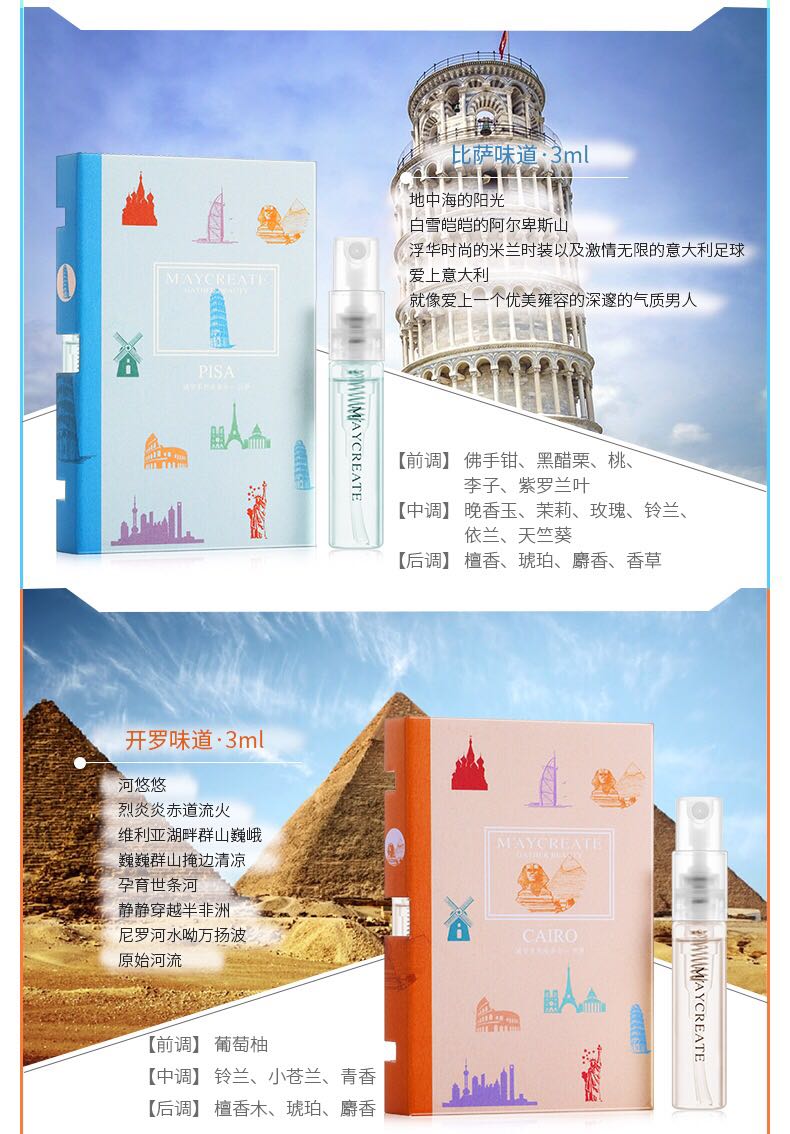 Nghiên cứu thể hình Thành phố Series Nước hoa mẫu 3ml Hương thơm tươi mát và lâu dài Hộp quà tặng sinh viên nam và nữ nước hoa tommy