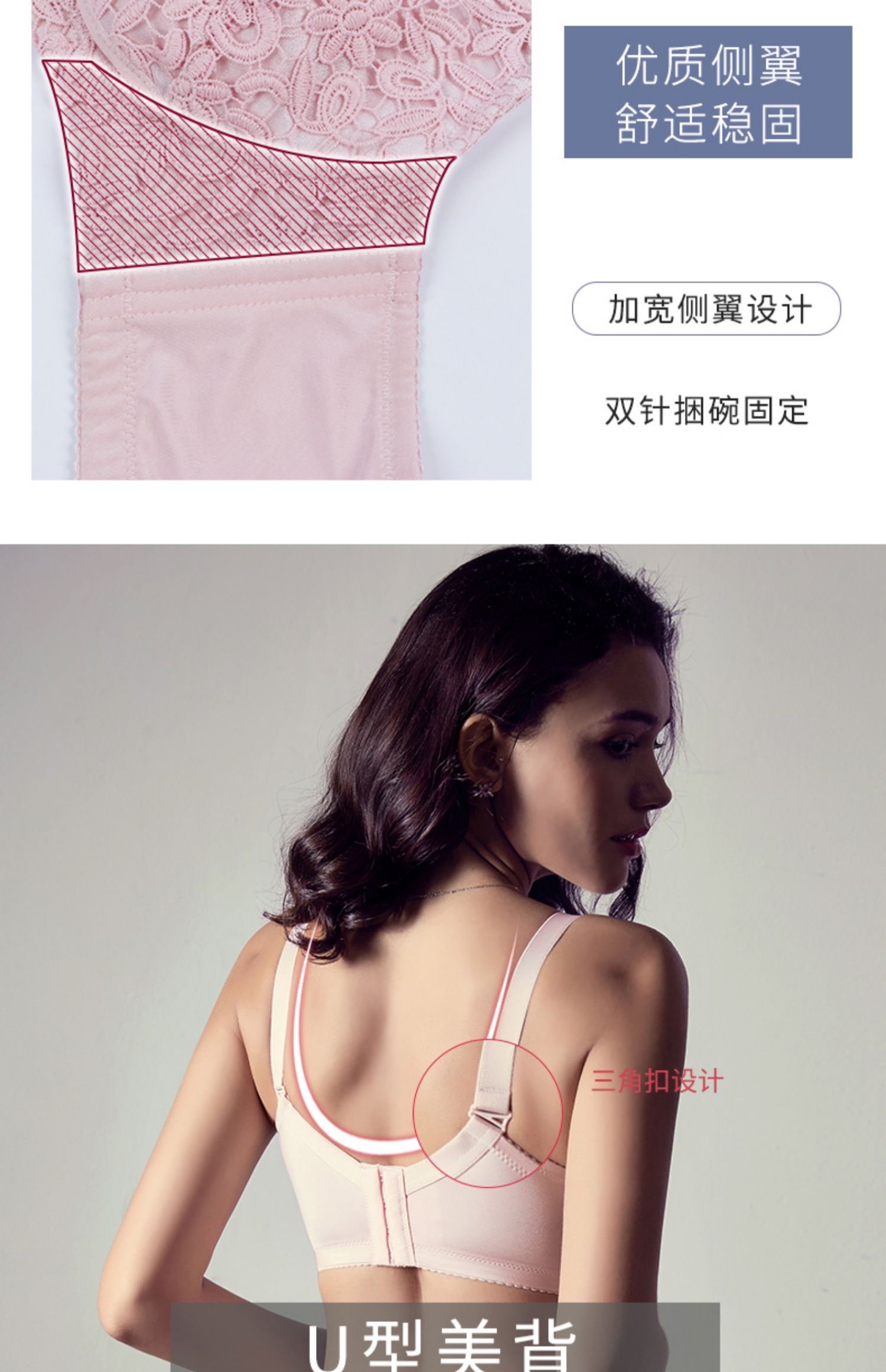 哺乳文胸孕妇内衣女套装喂奶产后怀孕期防下垂聚拢胸罩秋冬纯棉里商品详情图