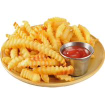  Mccann Qu fries lace fries ripple fries fried semi-finished Western milk tea snacks 4 kg