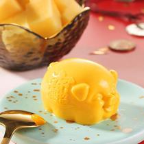 Light food money gold pig 10 net red Western style mango mousse dessert Japanese afternoon breakfast tea ready to eat