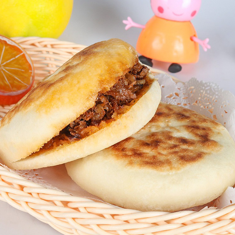 Hippo Spicy Pork Clamp 12 cookie clamps frozen breakfast for convenient microwave heating