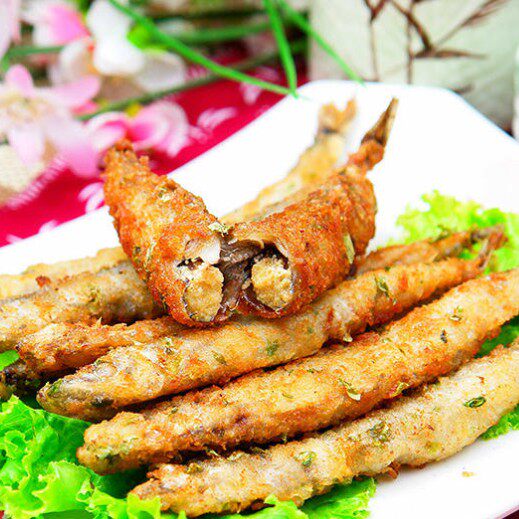 Asian Fishing Port Sea Tundra Fish Wrap powder Multi-spring fish fragrant crisp Multi-spring fish eggs full Western Fried Fish 800g