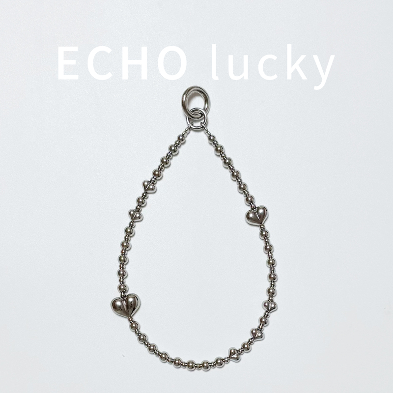 Echo Lucky High-Quality Heart-Shaped Stainless Steel Short Chain Mobile Phone Keychain Bag Pendant Accessory