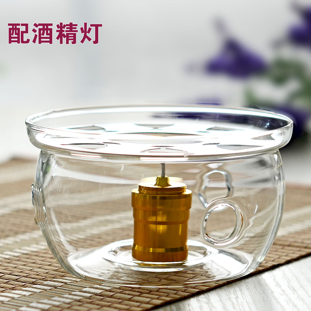 Japanese-style high-temperature glass teapot base candle insulation furnace heat tea heating tea furnace warm tea
