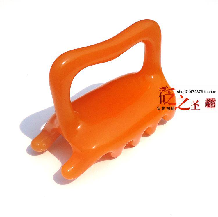 树脂按摩狗 手指经络按摩器 双排按摩手柄  按摩棒 点穴器