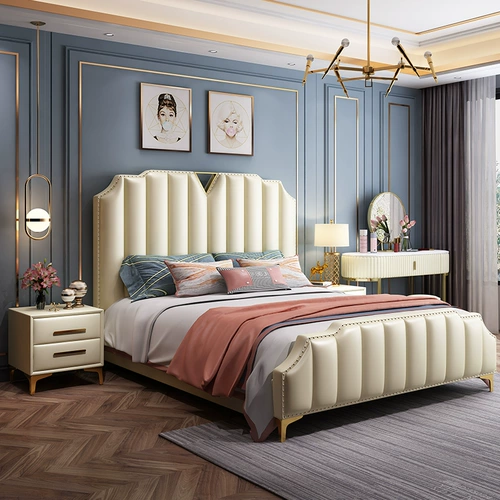 Пост -Модерный легкий роскошный прикроватный шкаф простой мини -прикроватный