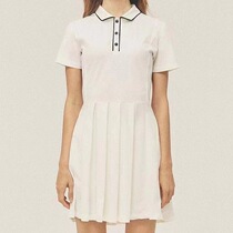 Korean hground tennis uniform sports one-piece dress breathable tennis dress High waist line temperament Skinder Sport skirts