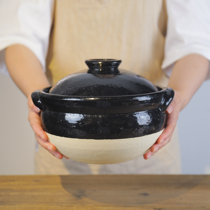Okawakawa-cho Owakawa Owakayama Japan originally imported Guyga rice pot pot pot pot for straight fire cooking pot pot