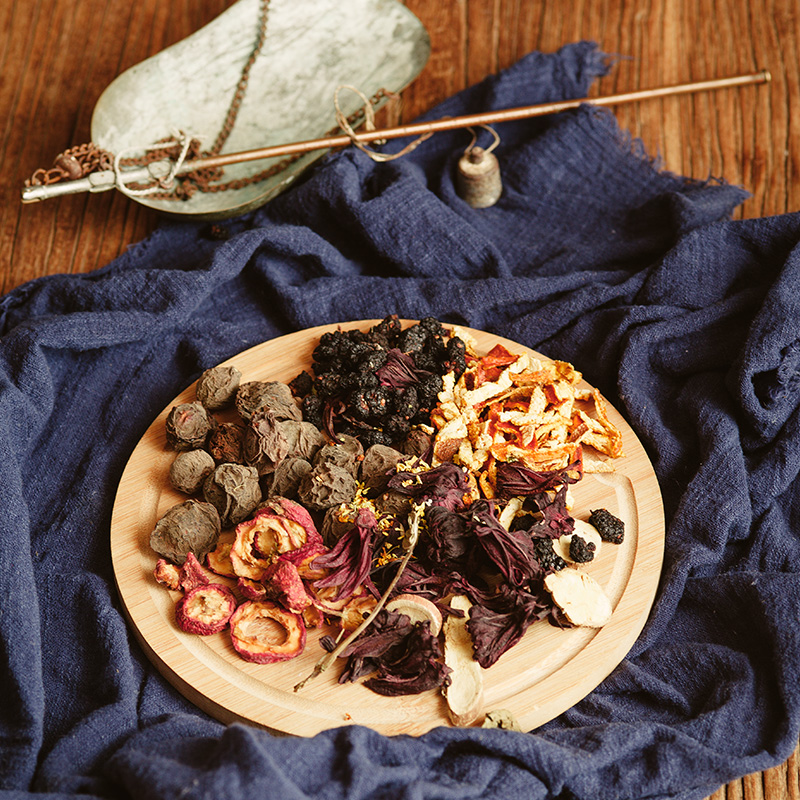 Xie Yi Old Beijing Sour Plum Soup ingredients include black plum Hawthorn non-brewed drink Homemade drink sugar pack 10 packs