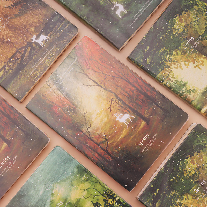 Student notebook stationery 16K thickened and enlarged diary small fresh student rubber sleeve notepad super thick