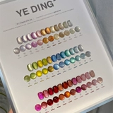 Комплект, стеклянный лак для ногтей из жемчуга, 36 цветов, кошачий глаз