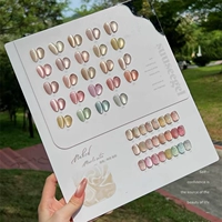 24 -цвета голый мышечный сатиновый кошачий глаз A Set+Brush Color Board