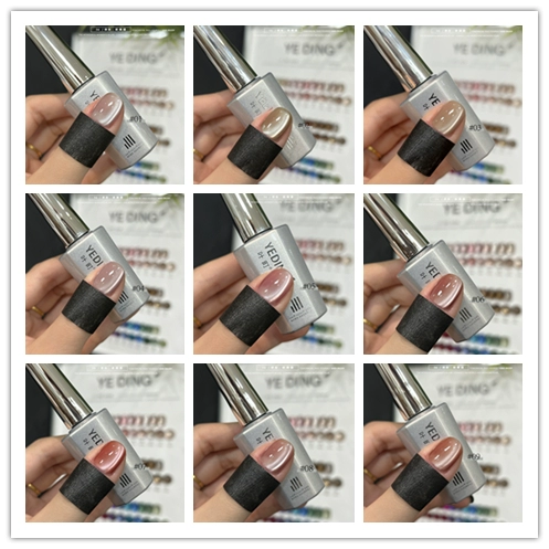 Стеклянный комплект, лак для ногтей, лампочка, гель для глаз, 36 цветов, кошачий глаз