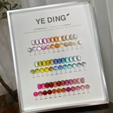 Комплект, стеклянный лак для ногтей из жемчуга, 36 цветов, кошачий глаз