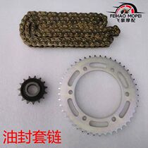 Suitable for Yamaha motorcycle Tianjian Wang YBR250 YS Feizhi 250 size gear sprocket chain plate chain set chain