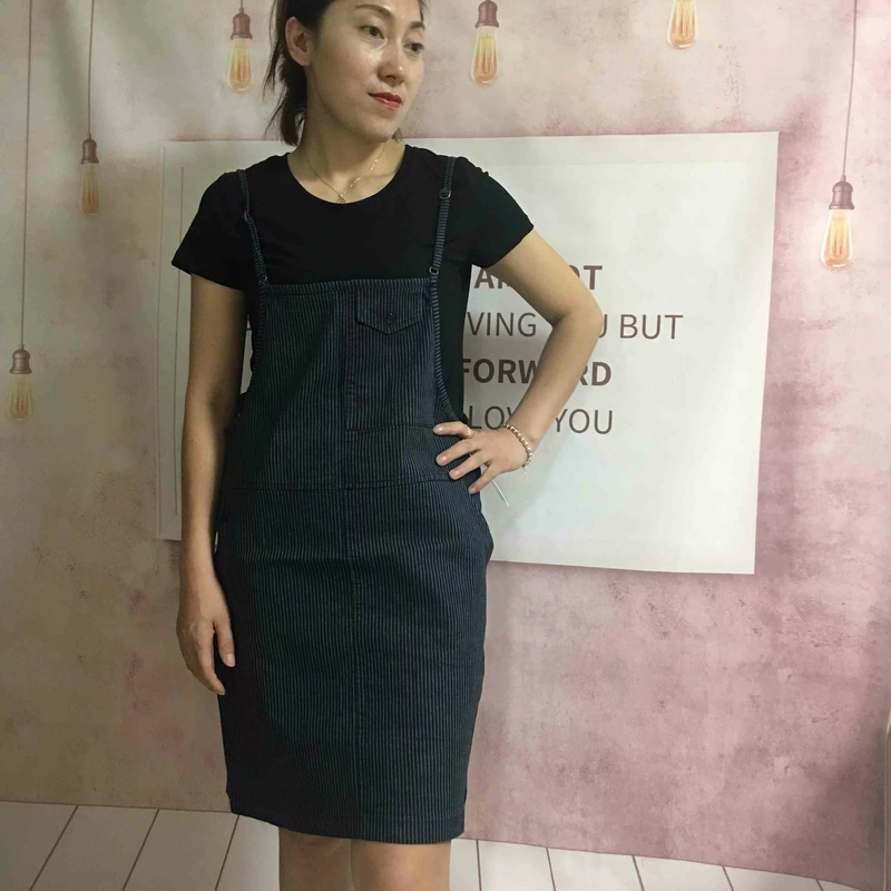 Đầm sọc mới 2018 phiên bản Hàn Quốc mùa hè đầm quây mỏng + Đầm thun hai dây từ sản xuất và bán hàng - Sản phẩm HOT
