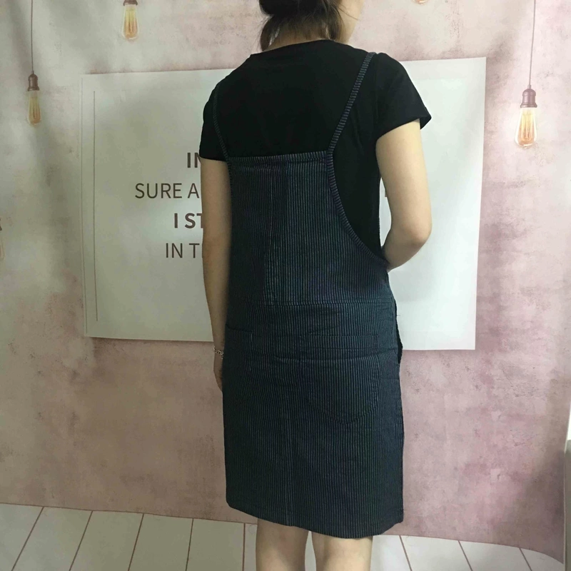 Đầm sọc mới 2018 phiên bản Hàn Quốc mùa hè đầm quây mỏng + Đầm thun hai dây từ sản xuất và bán hàng - Sản phẩm HOT