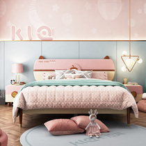 Full solid wood childrens bed boys and girls economical rubber wood modern simple single bed youth furniture combination