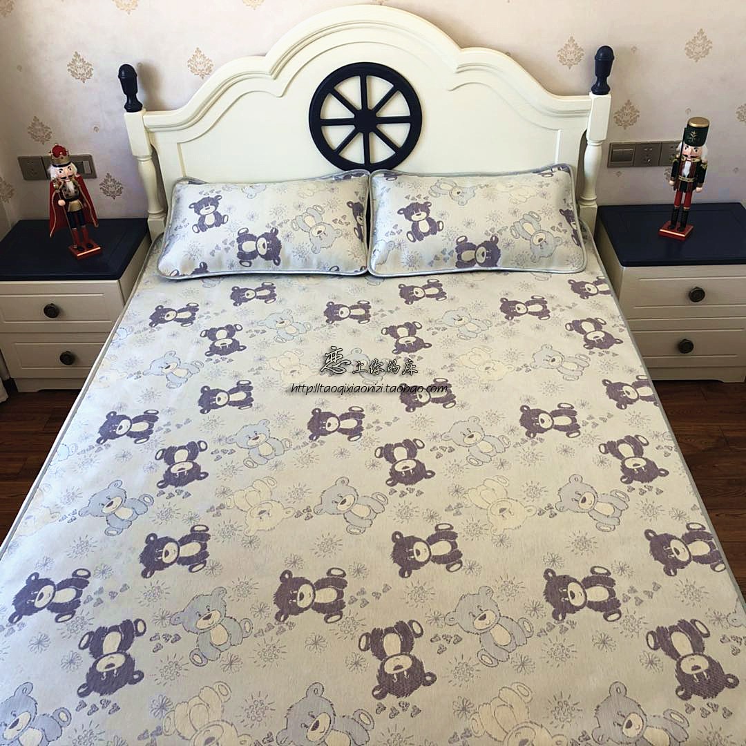 Summer baby ice silk children's mat baby 1 5 meters crib 1 2 newborn kindergarten mat 1 8m