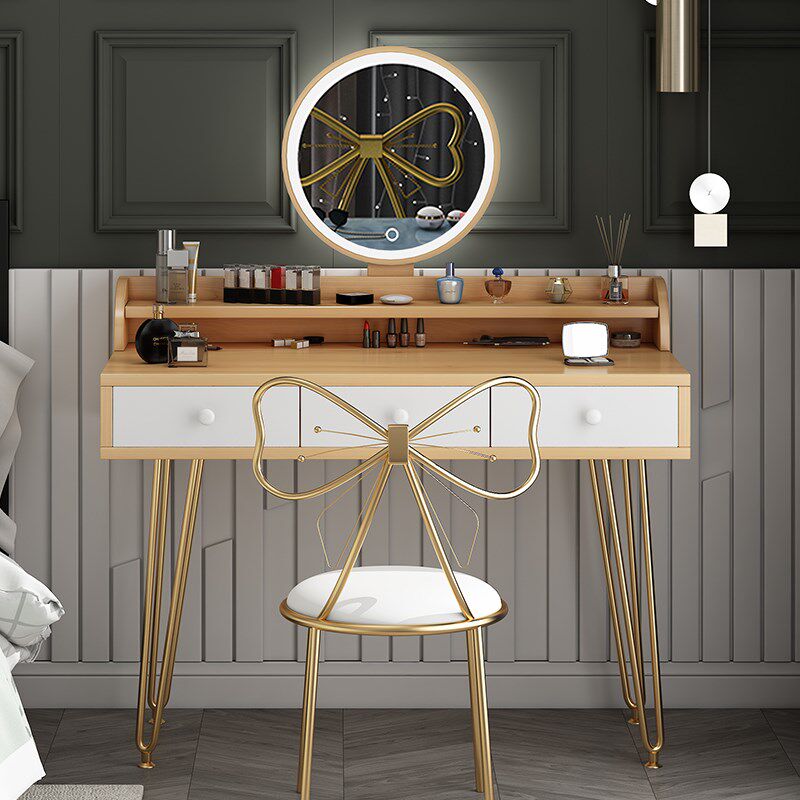 Makeup Bench High-end Bedroom Modern Minimalist Bedroom Home Storage Cabinet Integrated Net Red Ins Wind Make-up Table Table